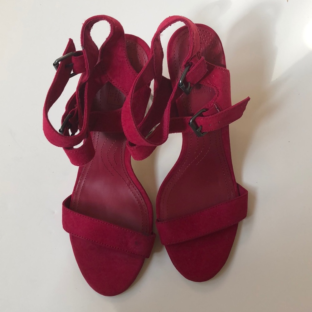 Zara red strappy sandals